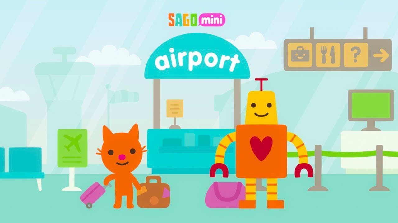 Sago Mini Airport! Fun Games for curious Kids (Sago Mini) - Best App For Kids