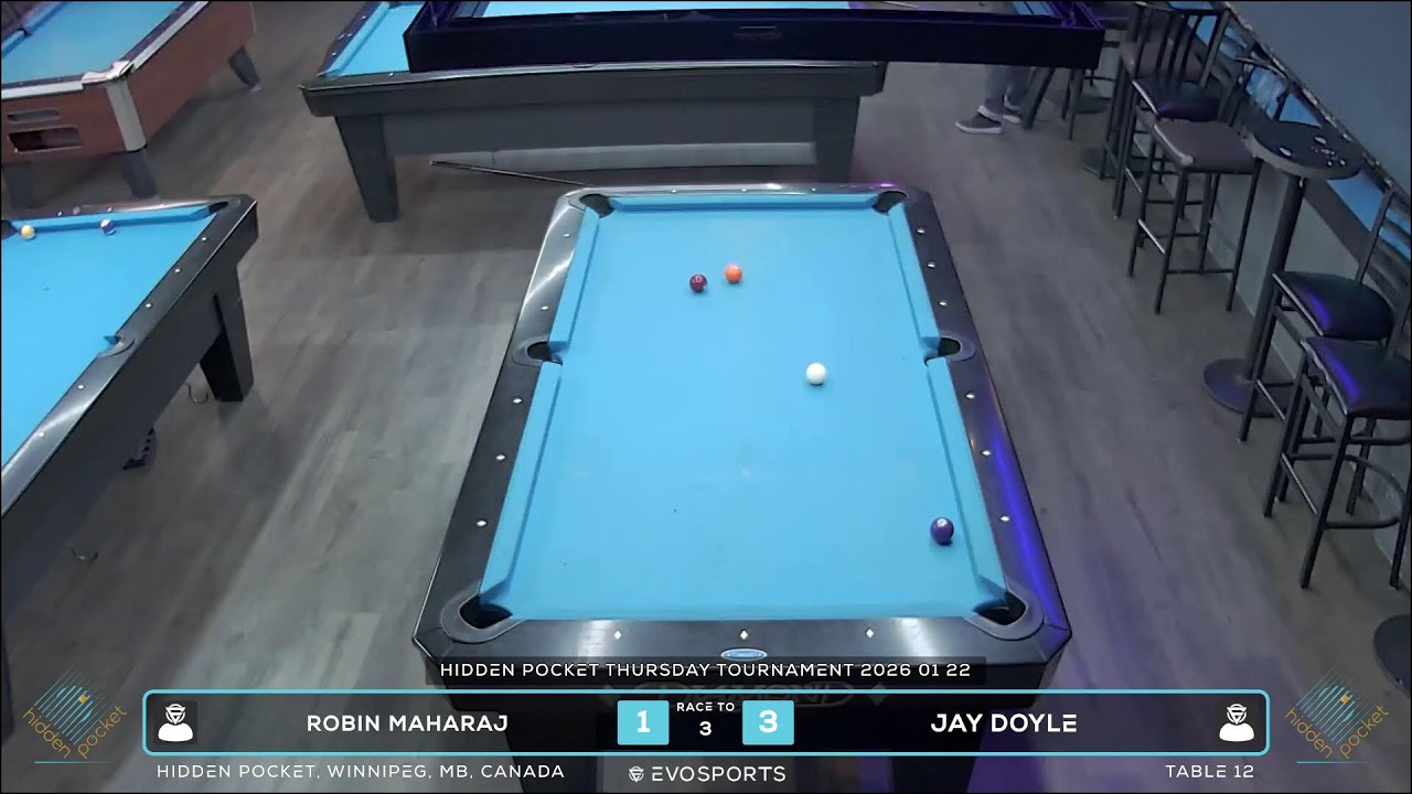 ROBIN MAHARAJ vs JAY DOYLE - HIDDEN POCKET - TABLE 12 | EvoSports