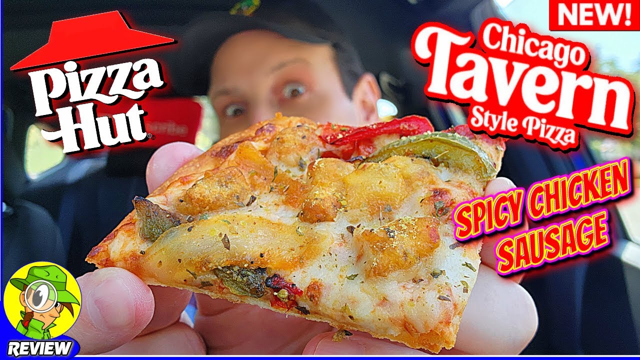 Pizza Hut® Chicago Tavern Style Spicy Chicken Sausage Pizza Review 🍕🌶️🐔 ⎮ Peep THIS Out! 🕵️‍♂️