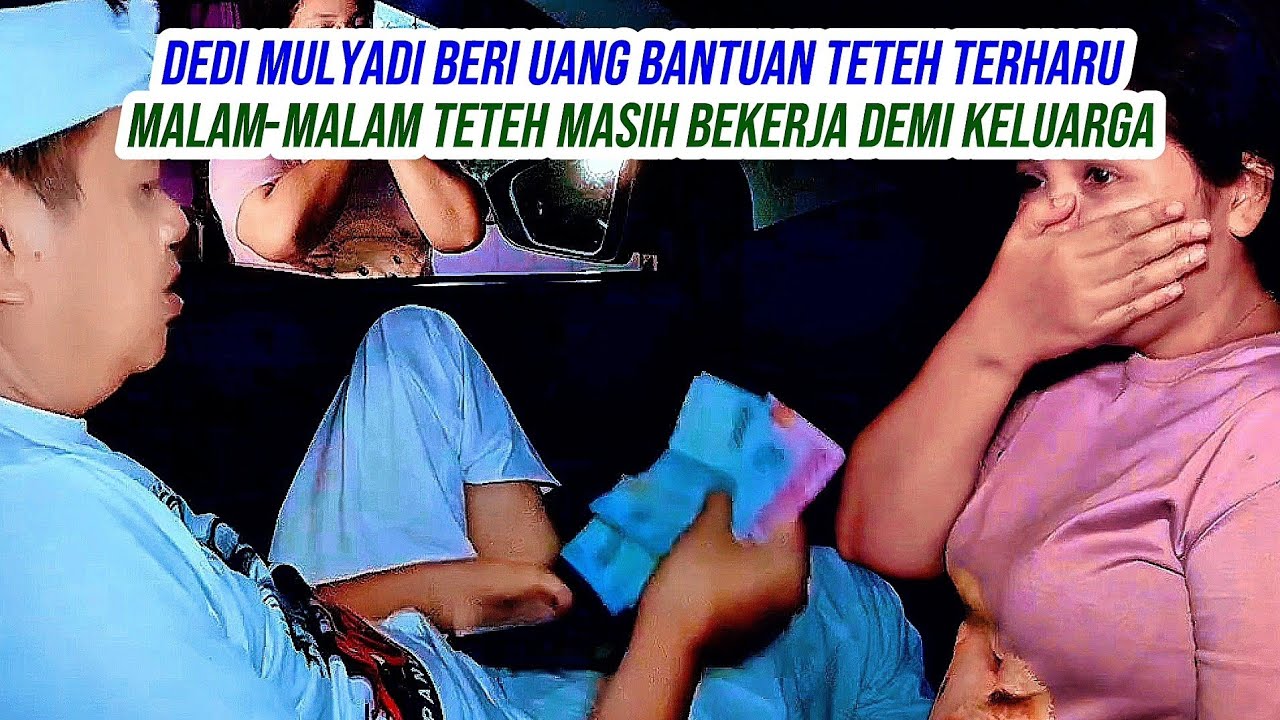 DEDI MULYADI MALAM TAKBIRAN BERI THR LEBARAN PADA TETEH UNTUK BELI BAJU ANAK DAN BELI DAGING LEBARAN