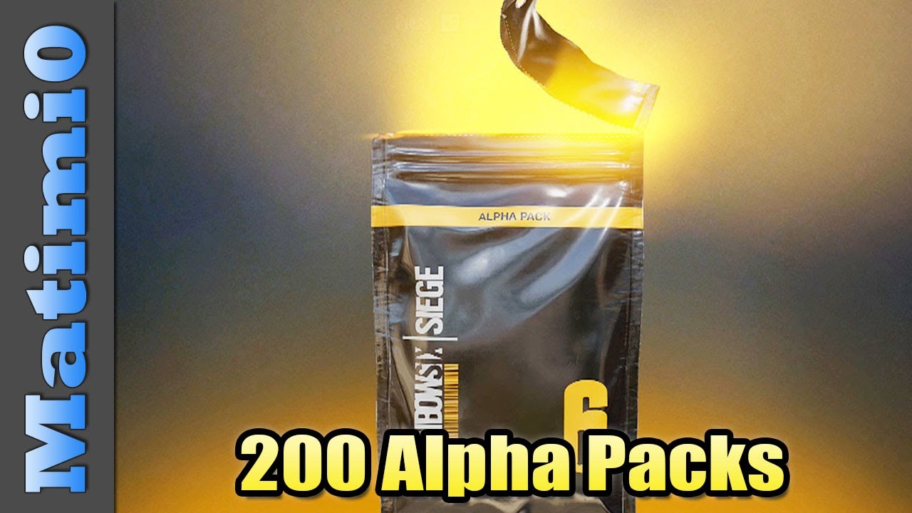Opening 200 Alpha Packs - Rainbow Six Siege