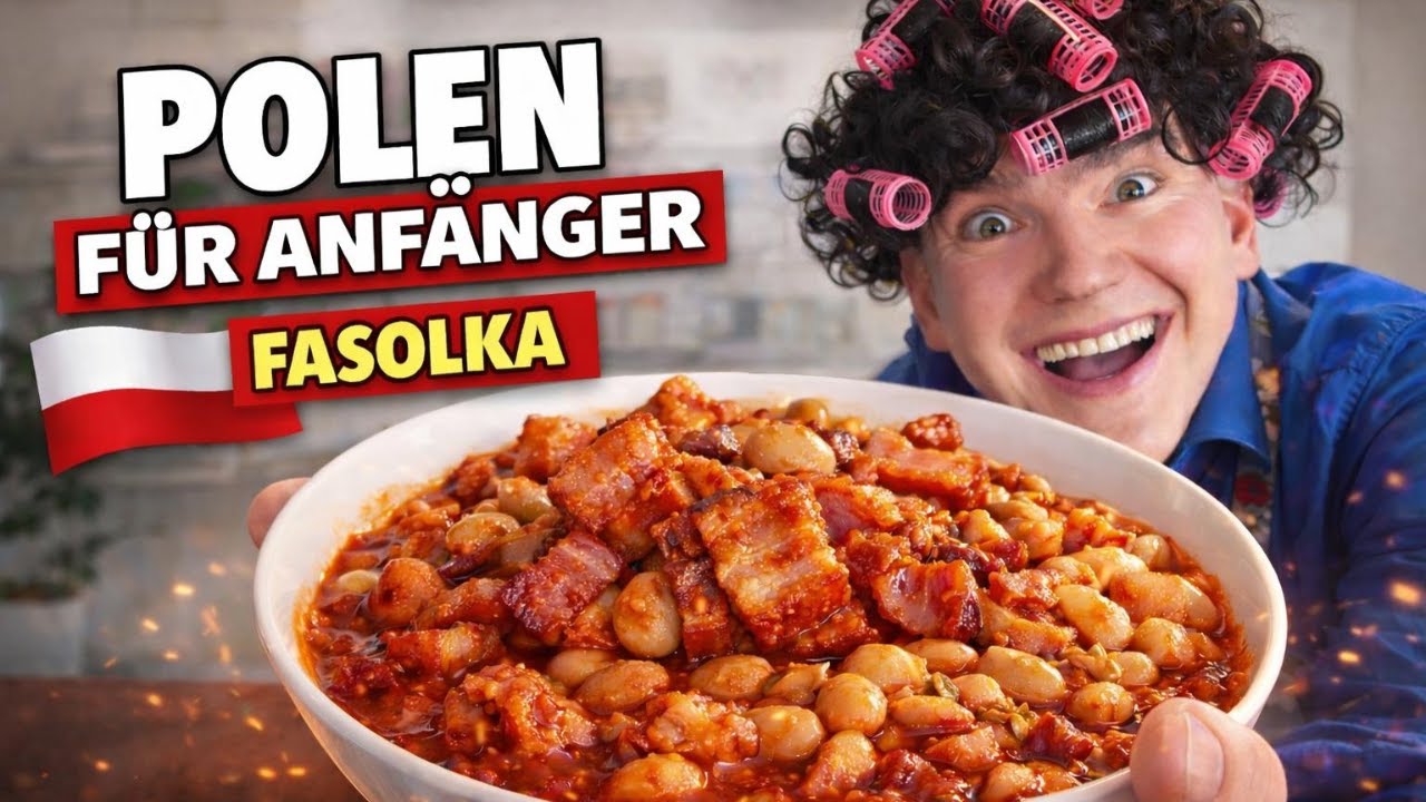 🇵🇱 weiße Bohnen mit Wurst auf polnische Art  - fasolka po bretońsku - Rezept #polen #eintopfrezept
