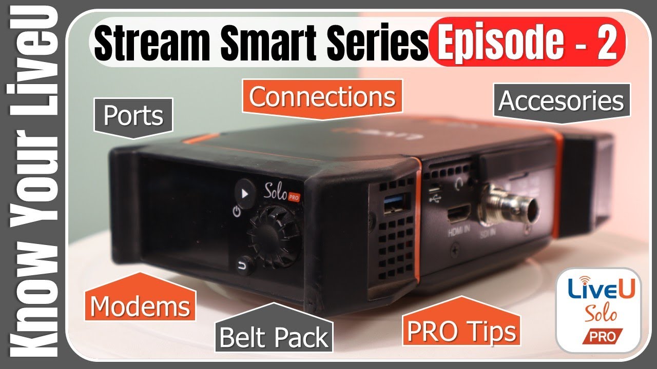 Know Your LiveU Solo PRO | Stream Smart Ep 2 by GadgetsPod