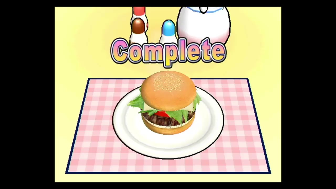 Cooking Mama Cook Off: Hamburger- 1954 points