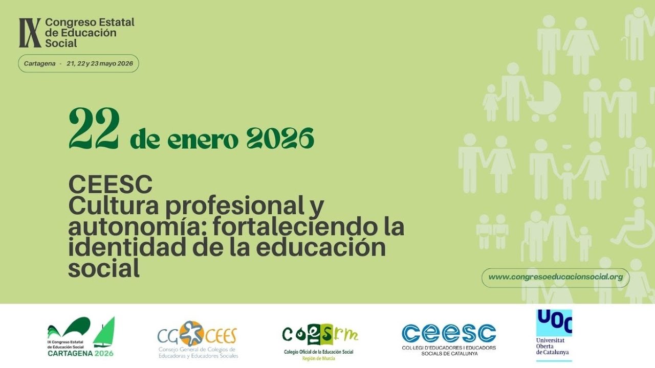 Jornada Cultura profesional y autonomía: fortaleciendo la identidad de la educación social