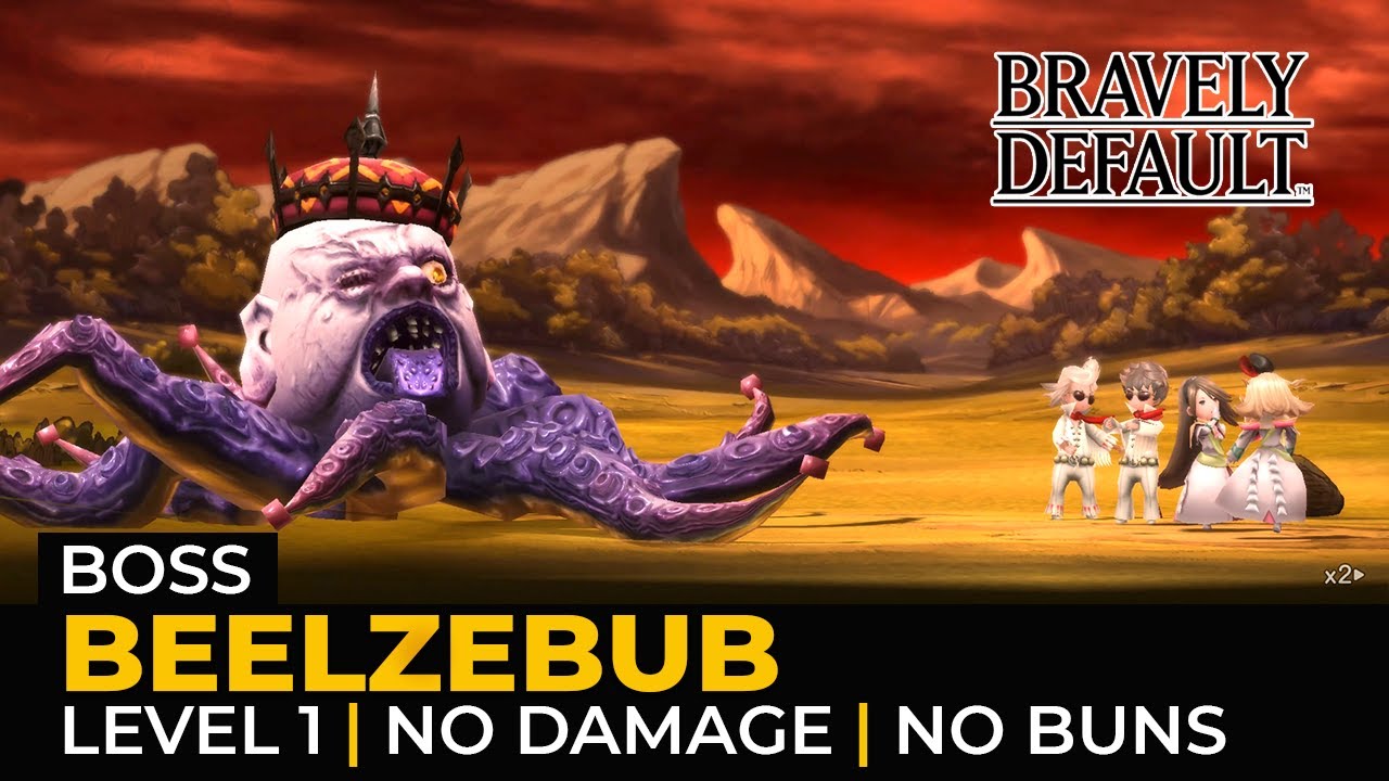 Bravely Default HD Remaster: Beelzebub (Level 1 | One Turn Kill | Hard)