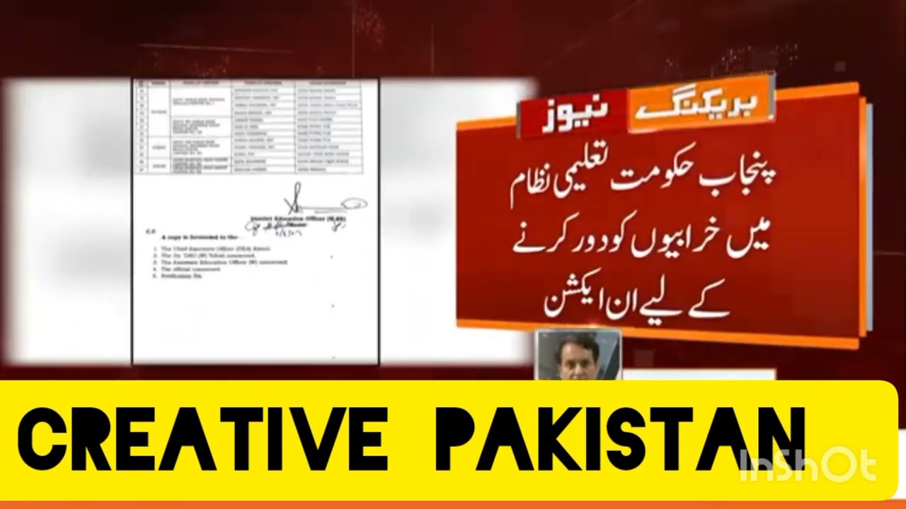*Breaking News* Punjab Govt Suspended Teachers, Education loss, Teachers Shocked, Govt of Punjab