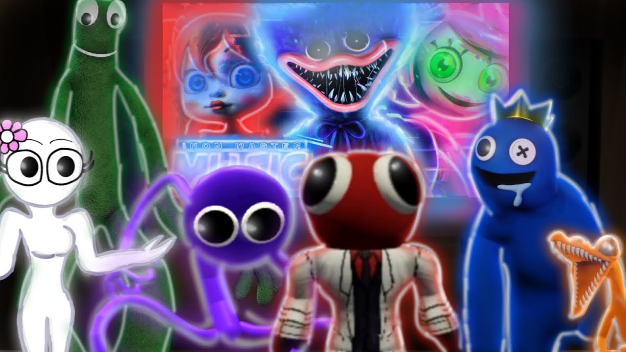 (Completo) Os Rainbow Friends Reagem aos Raps de Poppy Playtime (Iron Master).