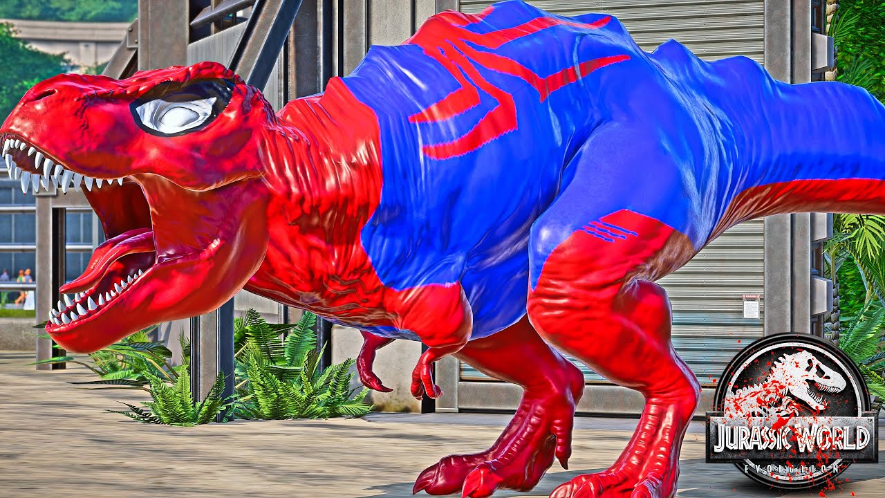 Epic Battle: Gigantic Marvel's Spider-Man Rex vs Batman, Iron-Man, Hulk Superhero Dinosaurs Fight! 💥