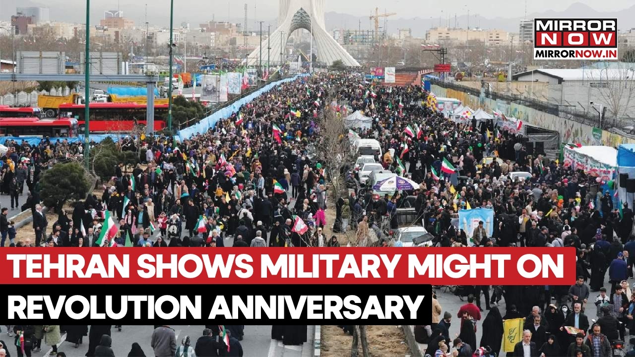 Tehran Flexes Military Might To Mark Anniversary Of Islamic Revolution | Flags, Missiles On Display