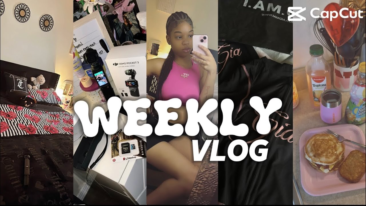 WEEK IN MY LIFE♡: morning routine+breakfast, nail appt, NEW CAMERA, room update, IAMGIA SET, etc!