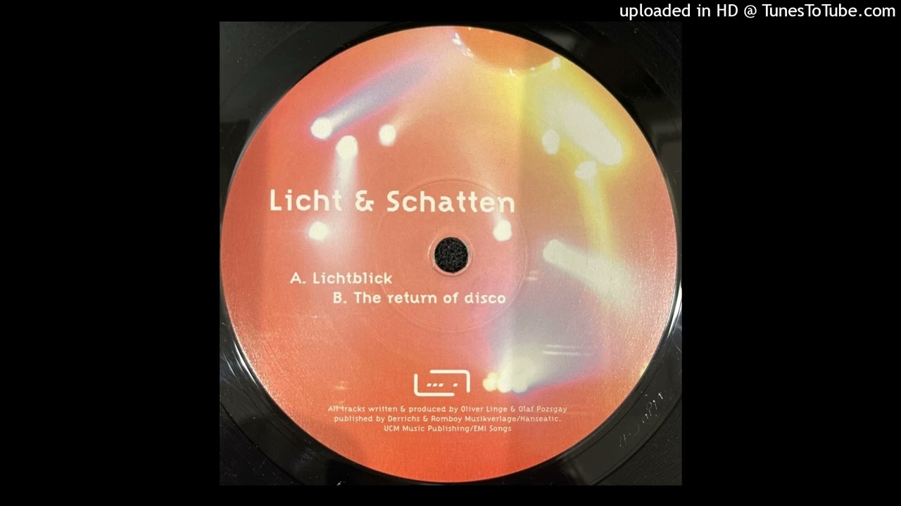 Licht & Schatten – The Return Of Disco