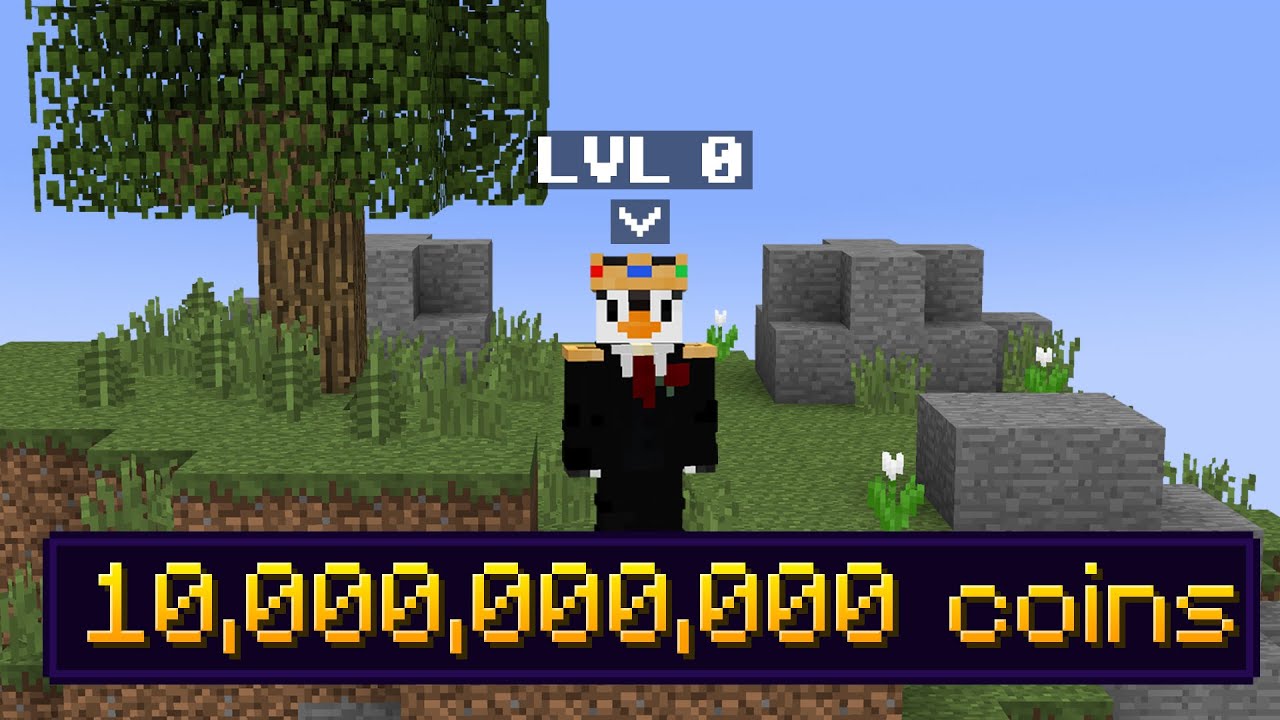 I Started A New Account With 10 BILLION COINS (Hypixel Skyblock)