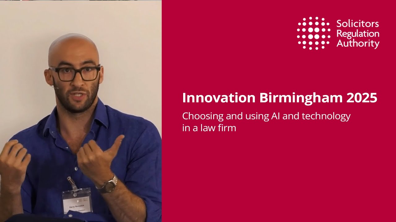 Innovation Birmingham 2025 | Choosing and using AI and technology in a law firm