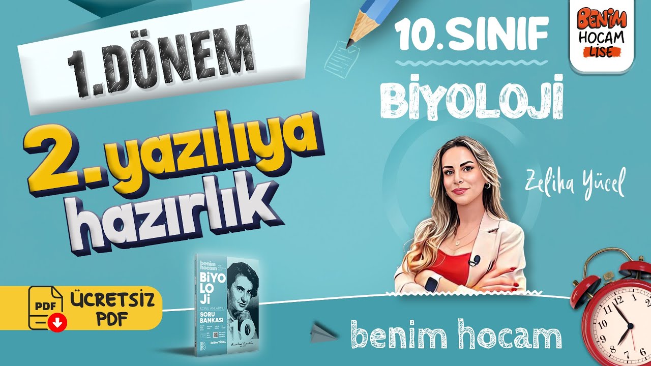 10.Sınıf - Biyoloji - 1.Dönem - 2.Yazılıya Hazırlık - Zeliha Yücel