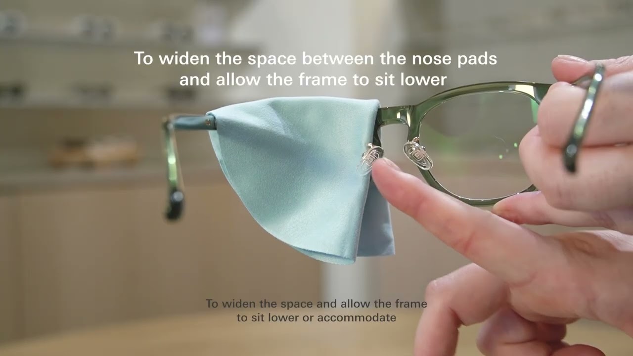 How to Adjust Silicone Nose Pads on your Glasses