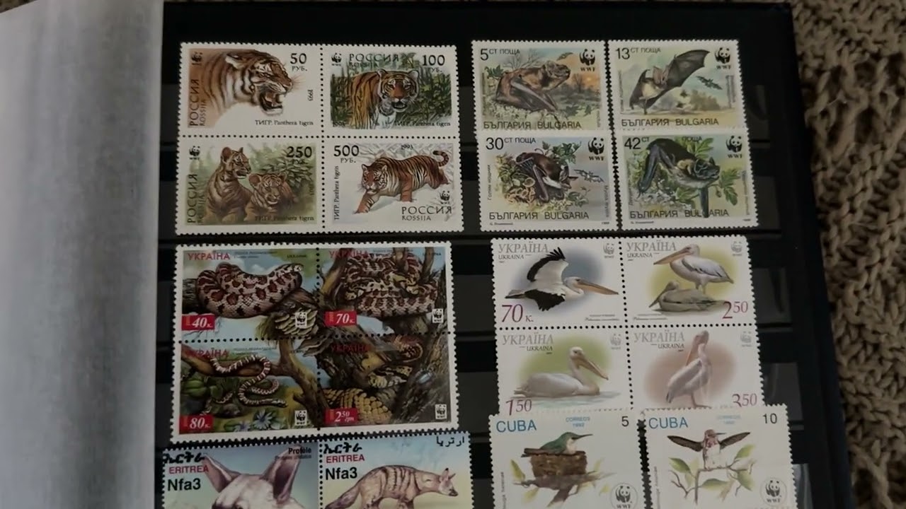 Моя любимая серия марок - WWF | My favorite series - WWF stamps