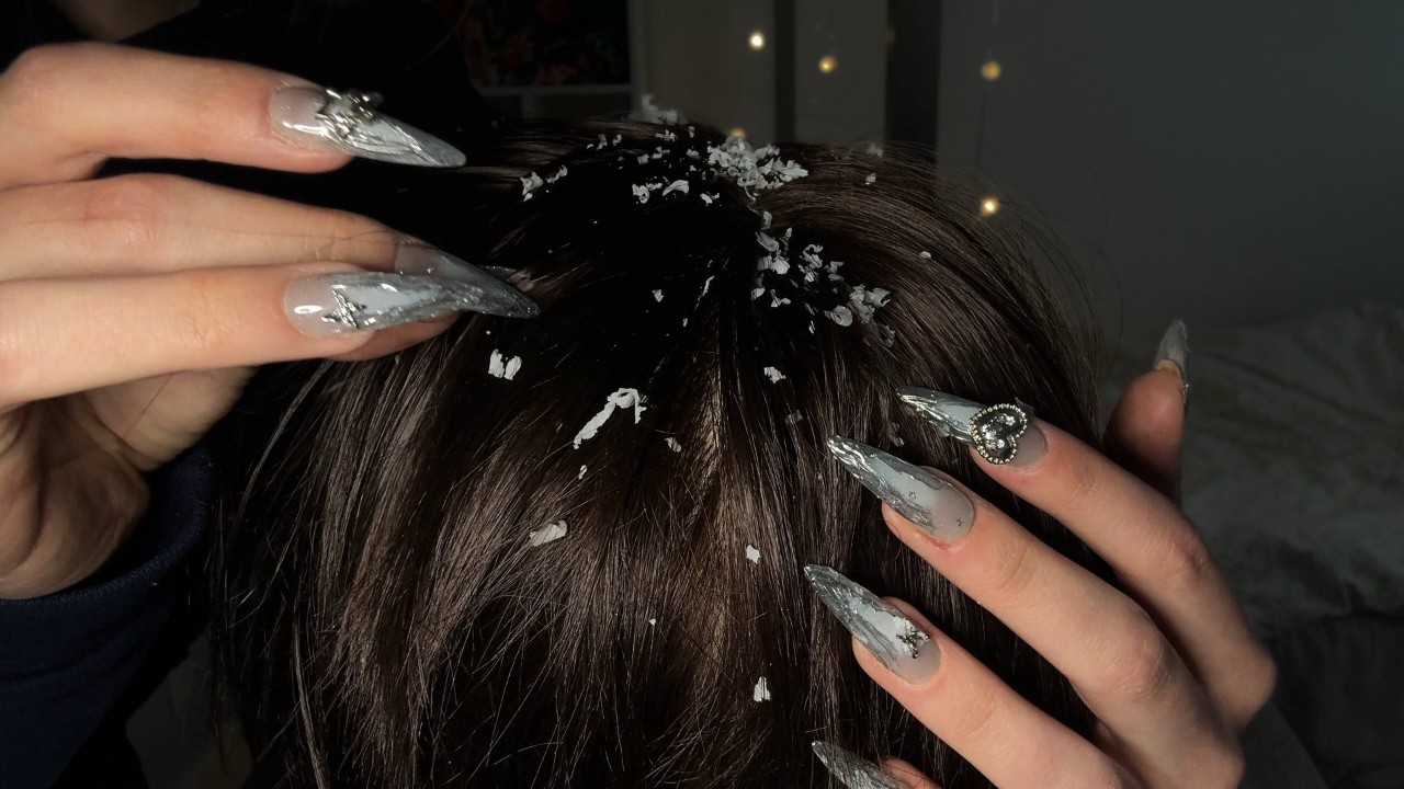 Lice Check + Removal (Plucking, Scratching, Combing) [ASMR]