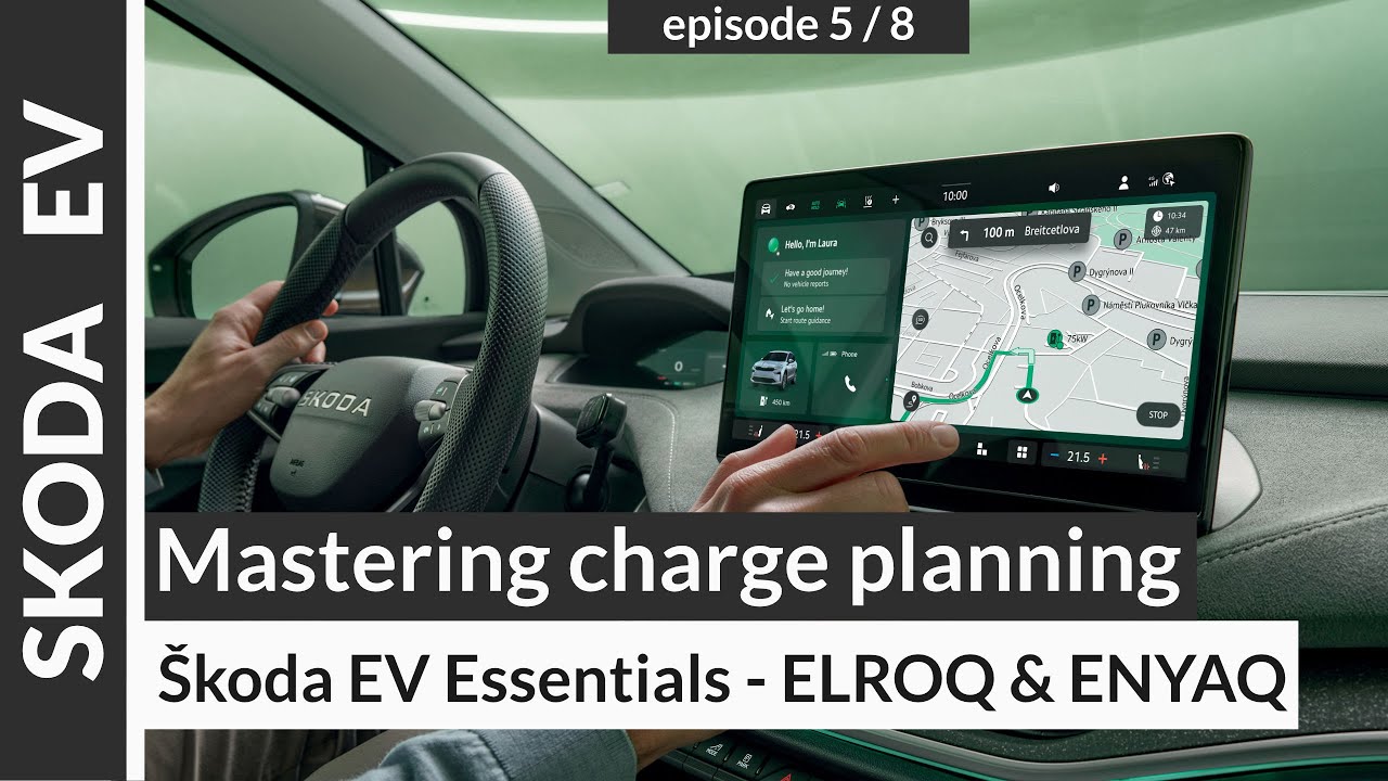 Škoda ENYAQ & ELROQ: Charging Planning & Route Guidance for Long Distances (Part 5/8)