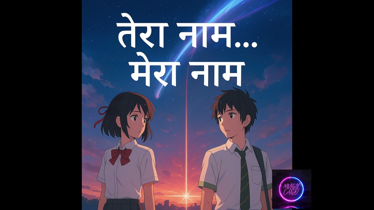 तेरा नाम… मेरा नाम | Hindi Anime Love Song | Romantic Song | Your Name Inspired