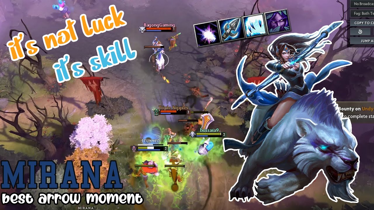 Dota 2 - MIRANA BEST ARROW MOMENT 2020