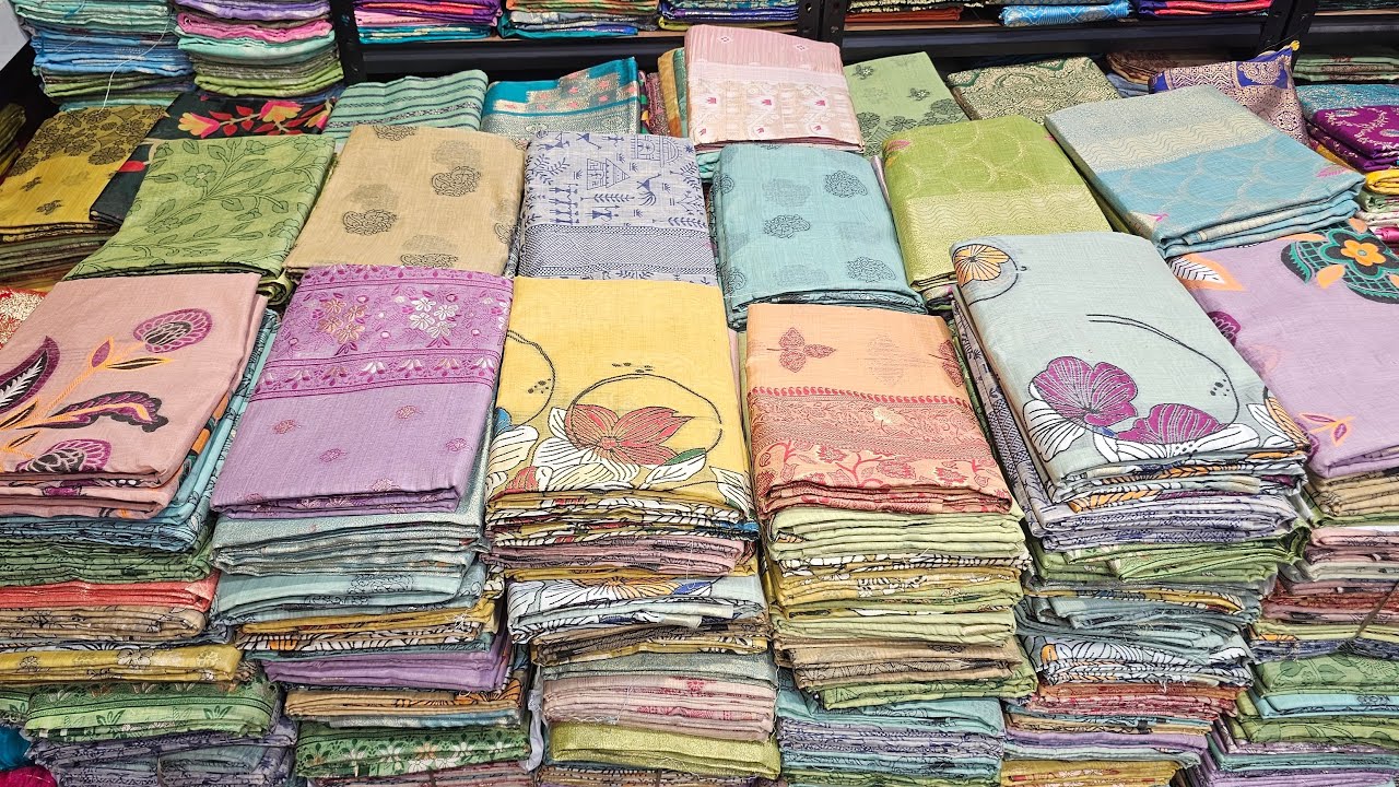 कॉटन सिल्क साड़ी होलसेलर // silk saree wholesaler in surat 