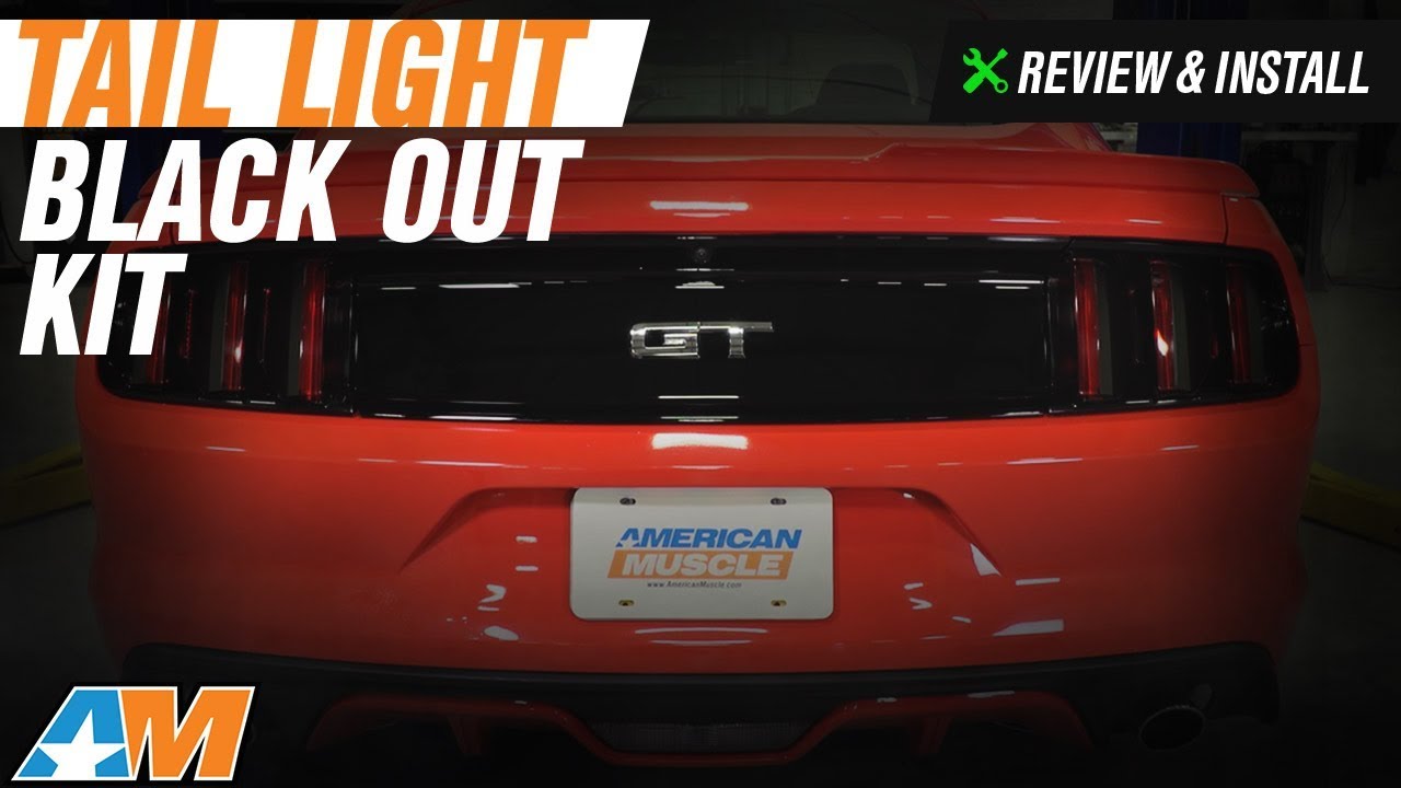 2015-2017 Mustang American Muscle Graphics Tail Light Black Out Kit Review & Install