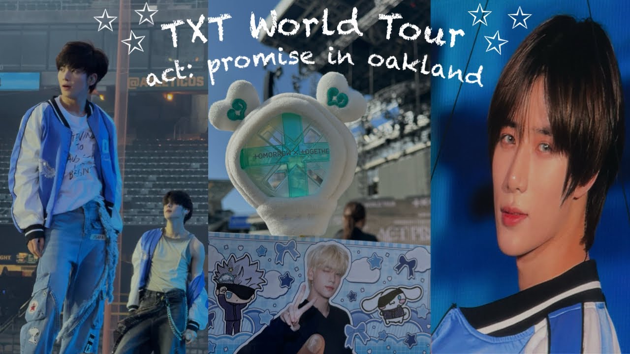 concert vlog: TXT ACT: PROMISE Tour in Oakland 🌟🩵 (VIP 1, sound check, and send-off)