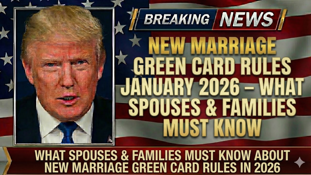 New Marriage Green Card Rules January 2026 – What Spouses & Families Must Know