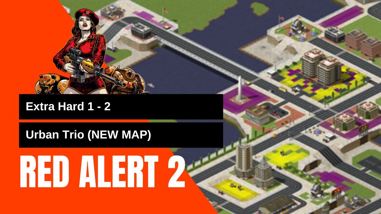 Red Alert 2 Gameplay | Classic Command & Conquer Nostalgia | [Urban Trio (2-3)/ Extra Hard]