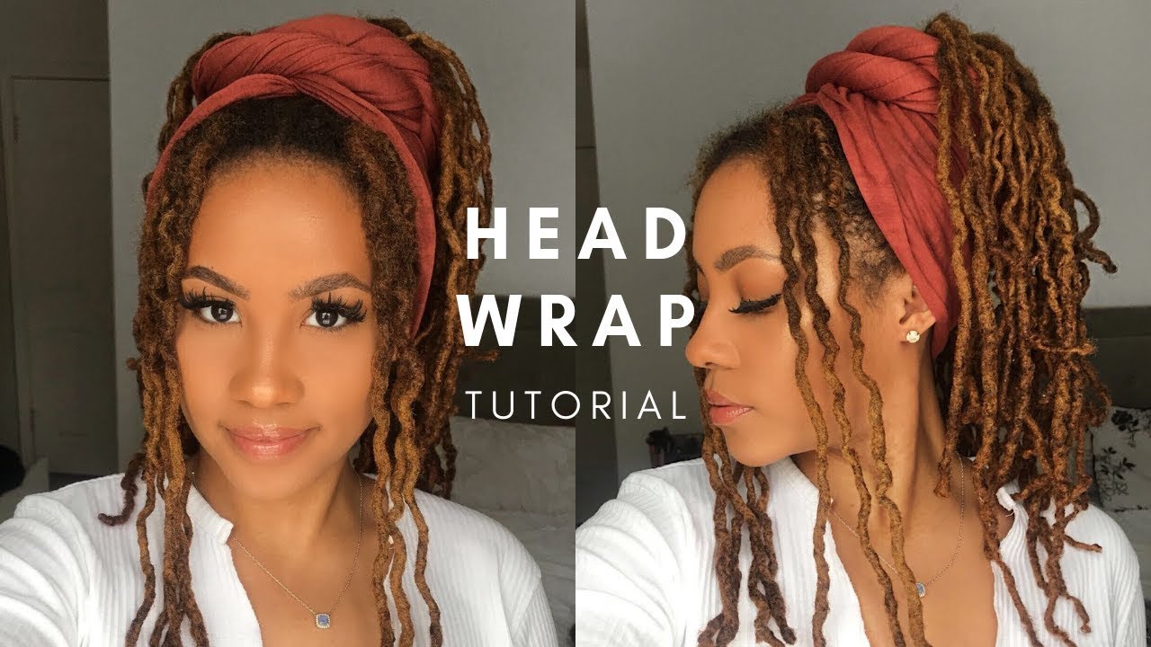 NEW HEADWRAP UPDO STYLE FOR LOCS | *TUTORIAL*