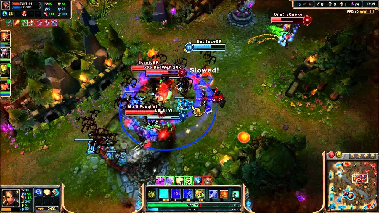 League of Smurfs - AP Nidalee on Buttface - Full Game Commentary