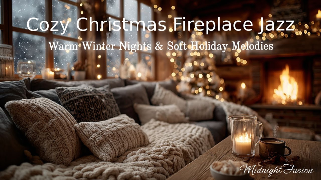 Cozy Christmas Jazz | Warm Fireplace Melodies | Soft Smooth Vibes
