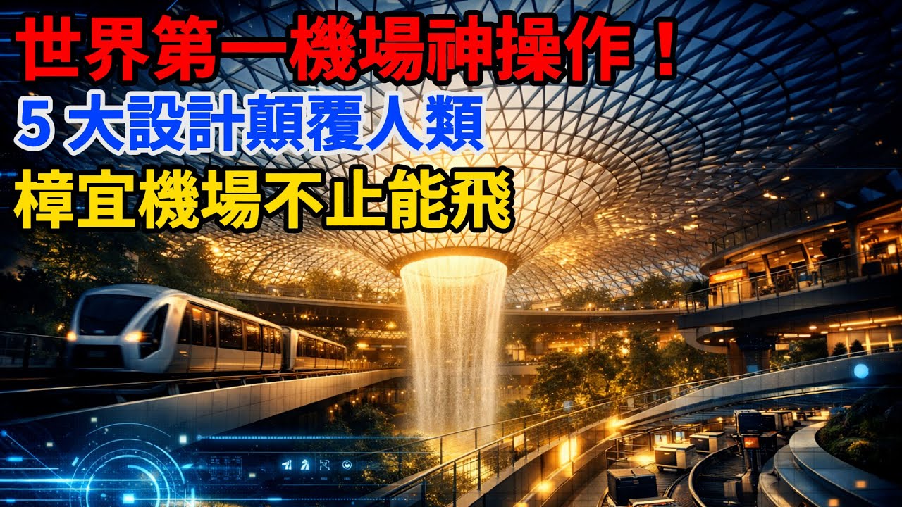 13 次全球第一！新加坡樟宜機場 5 大反人類設計，機場竟比度假村還香？