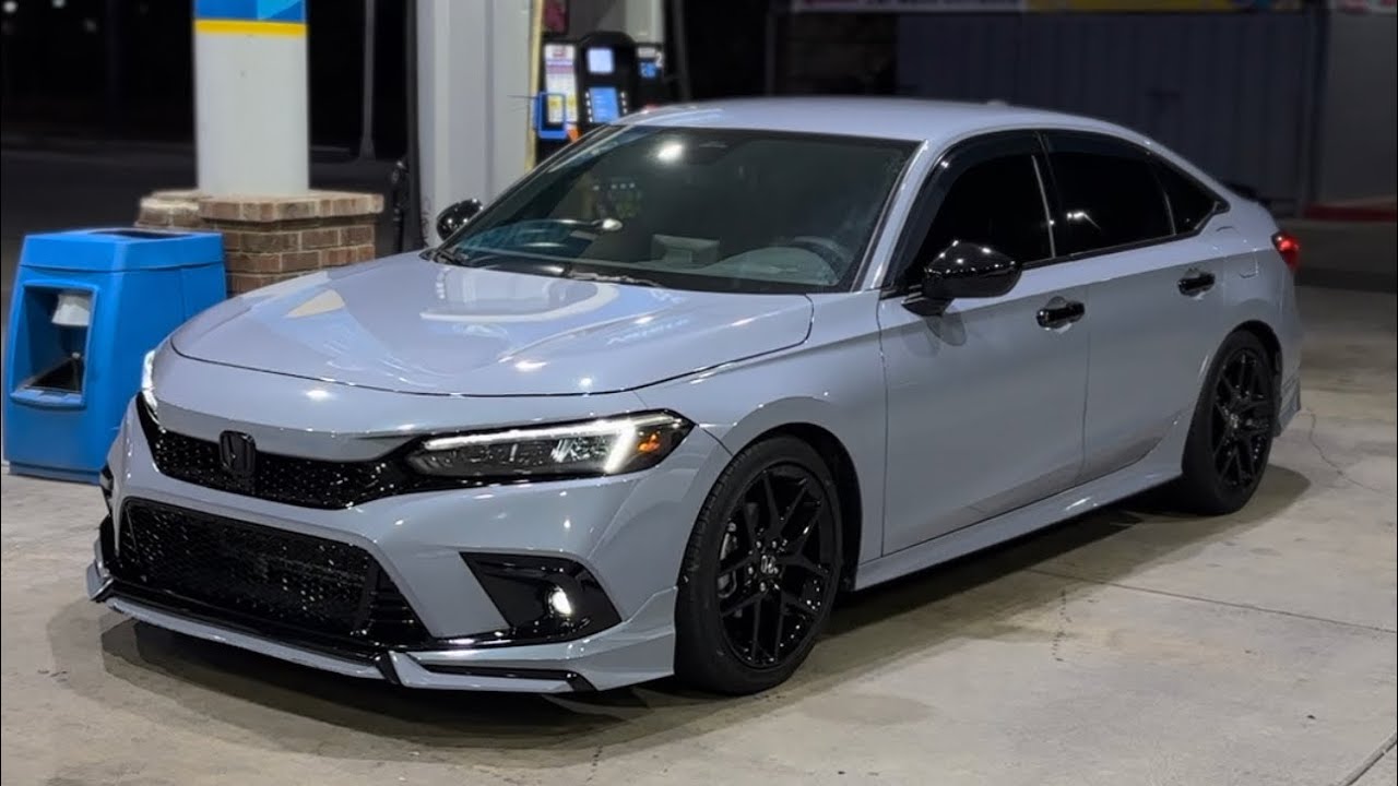 Установка комплекта верхней/нижней решетки радиатора Honda Civic Type R 11-го поколения