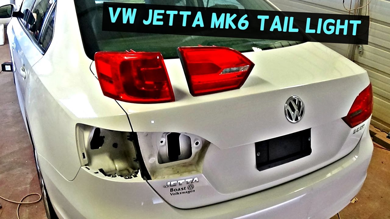 VW JETTA MK6 REAR TAIL LIGHT REMOVAL REPLACEMENT 2011 2012 2013 2014 2015 2016