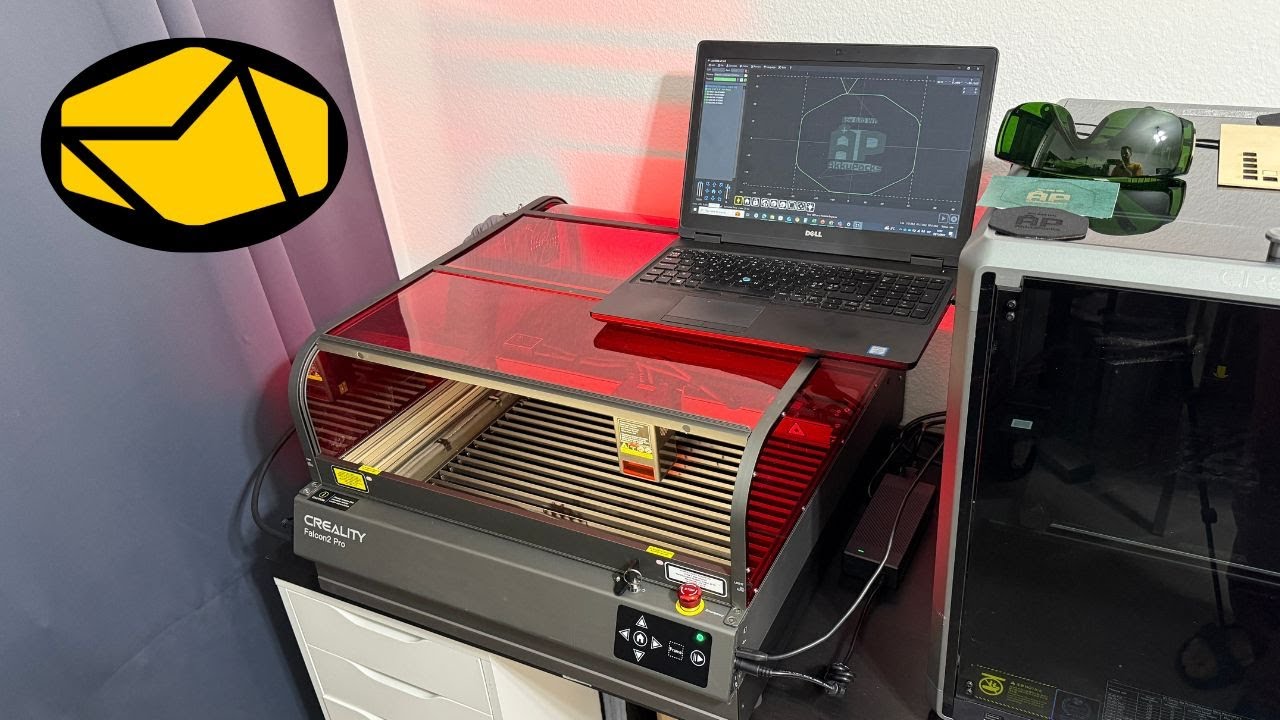 Creality Falcon 2 Pro 22W: Pruebas de Corte y Grabado + Código G con Fusion 360