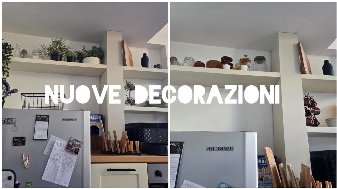 Vlog:Piatti nuovi e nuove decorazioni in cucina