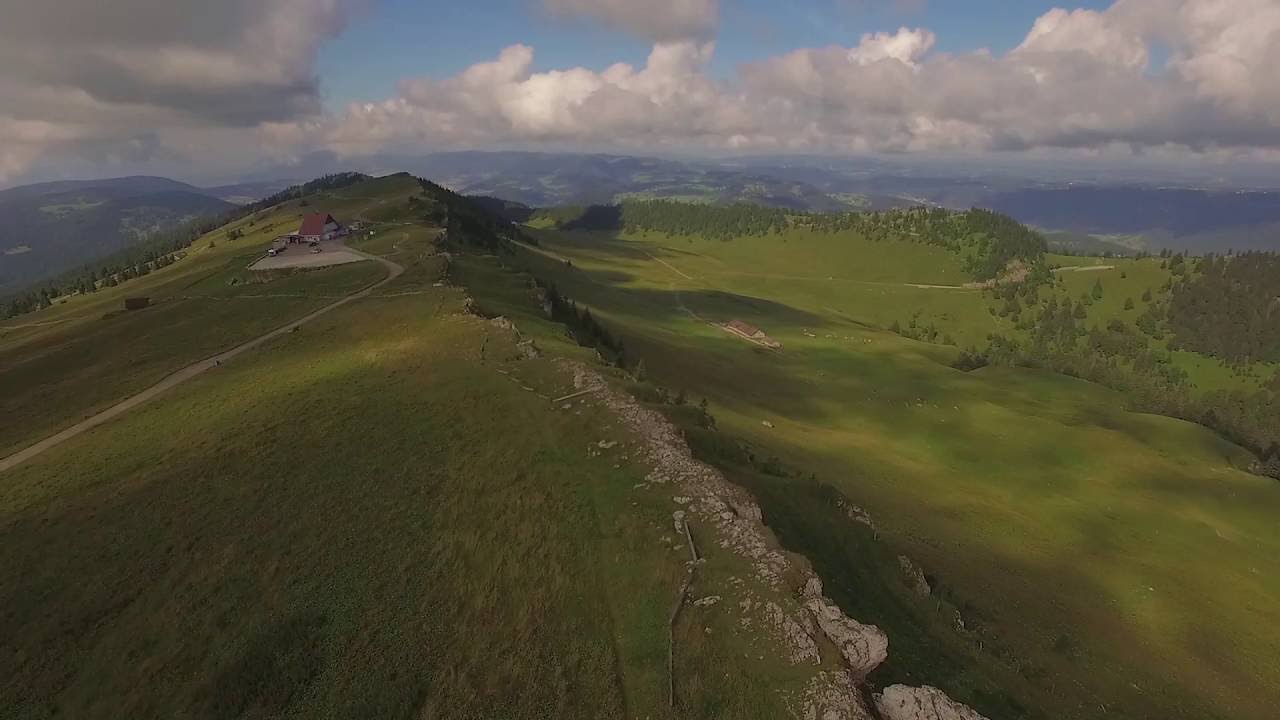 Chasseral Nature Reserve, Switzerland - Aerial Video
