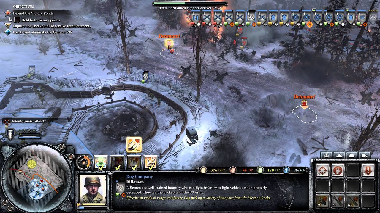 Company of Heroes 2: Ardennes Assault Mission (Elsenborn Ridge)
