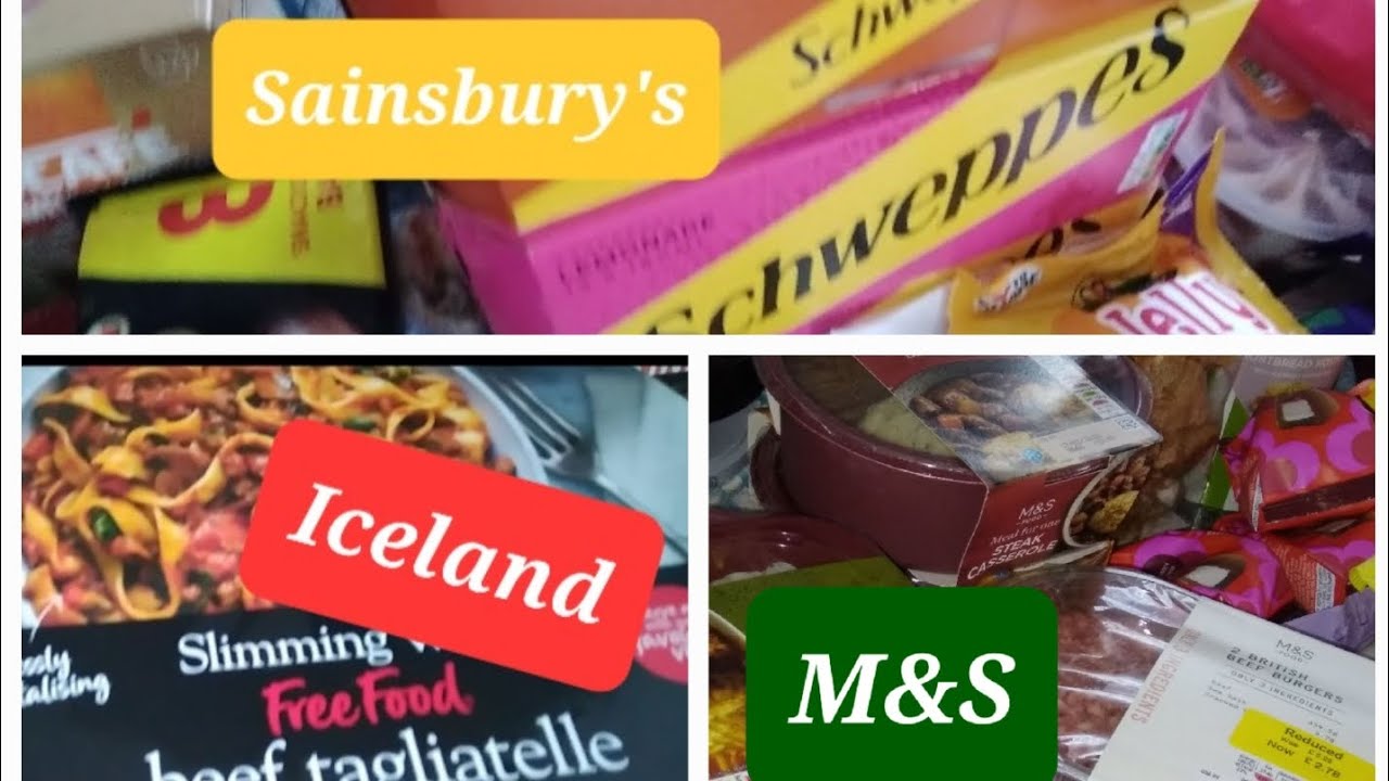 Weekly Food Shop hauls ✨️ M&S, Iceland and Sainsbury's