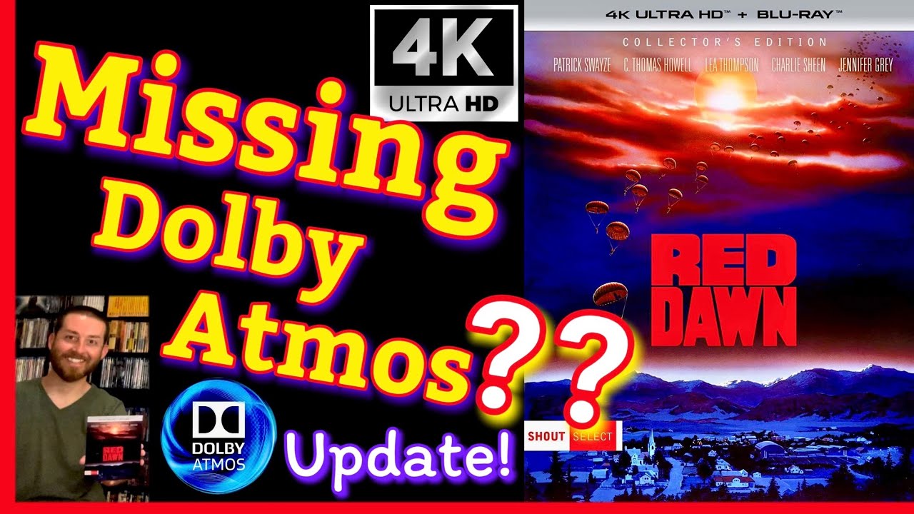 Red Dawn 4K UHD BluRay Official Update on Missing Dolby Atmos Audio & Information from Shout Factory