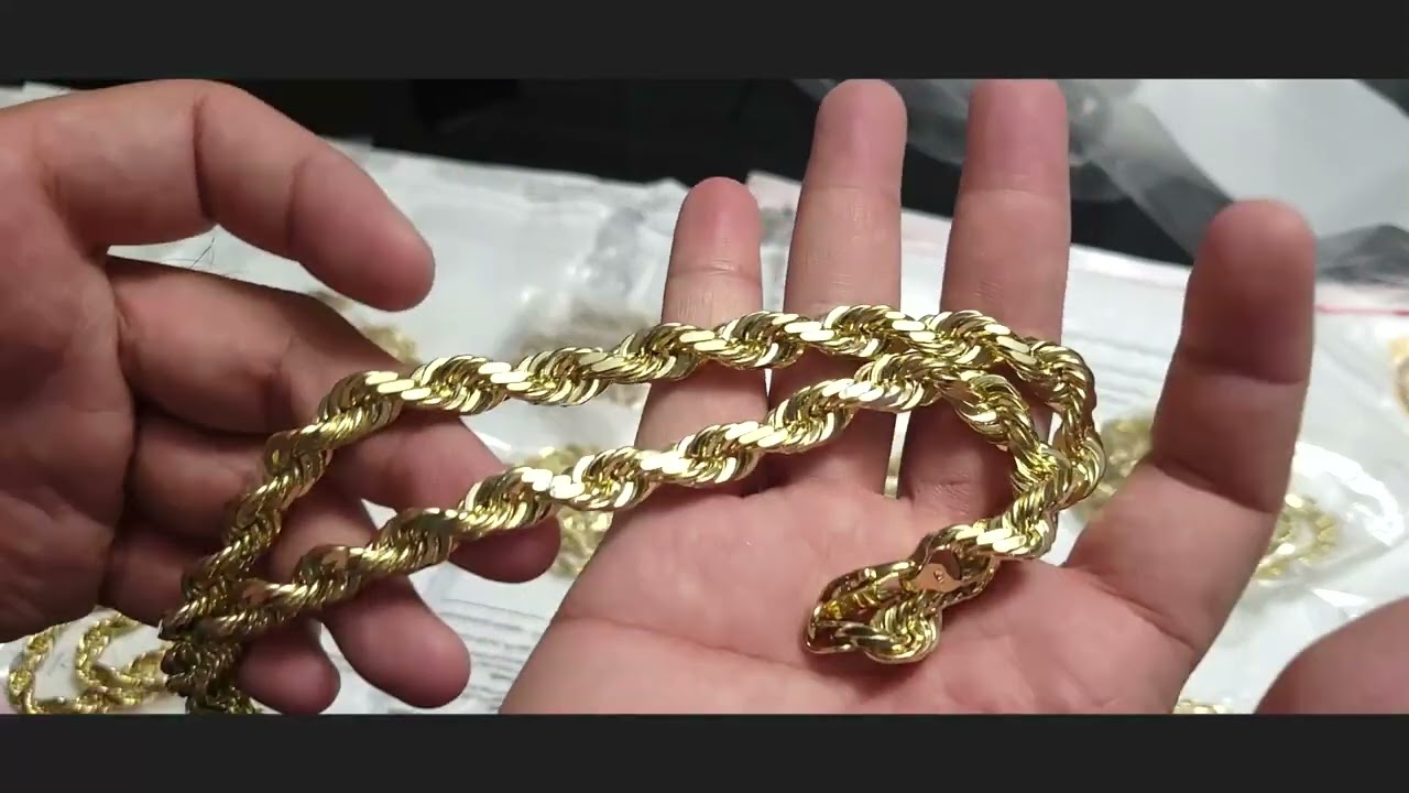 HAWAII ROPE CHAINS! CUSTOM 8MM AND 10MM ROPE CHAINS! 10K 18K