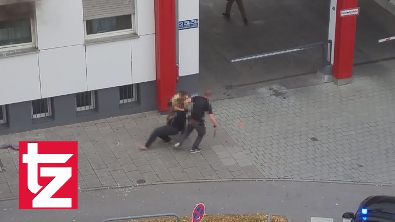 M&uuml;nchen - Einsatz-Video: Hier nehmen Polizisten einen Brandstifter fest