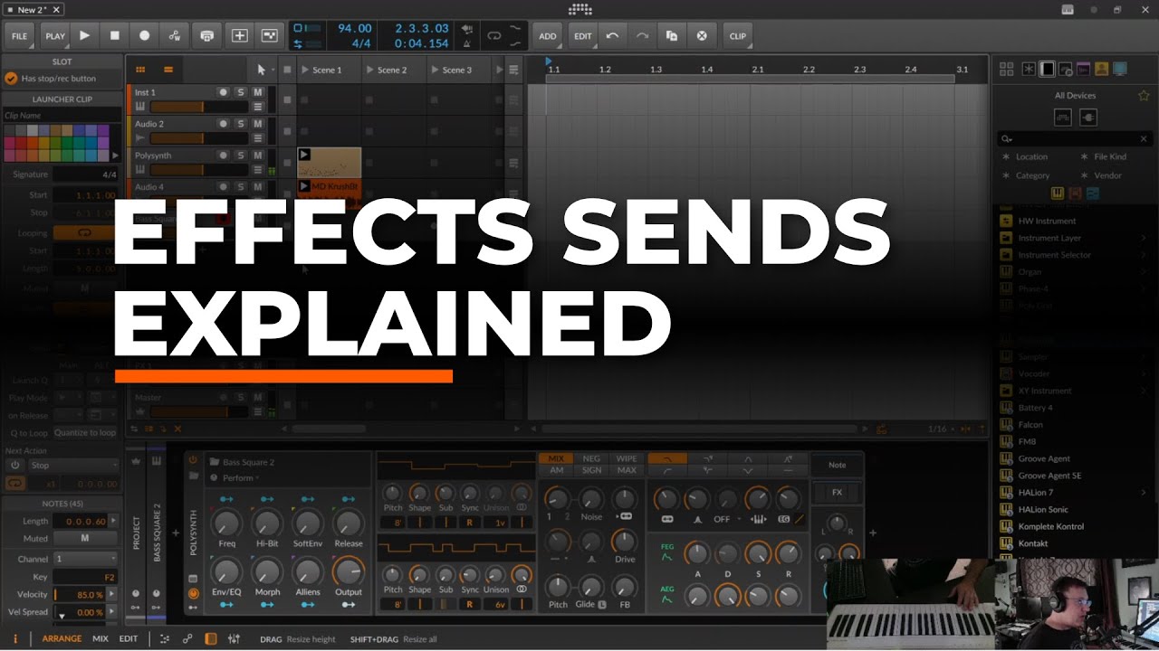Bitwig Studio 5 - Why And How To Use Effects Sends