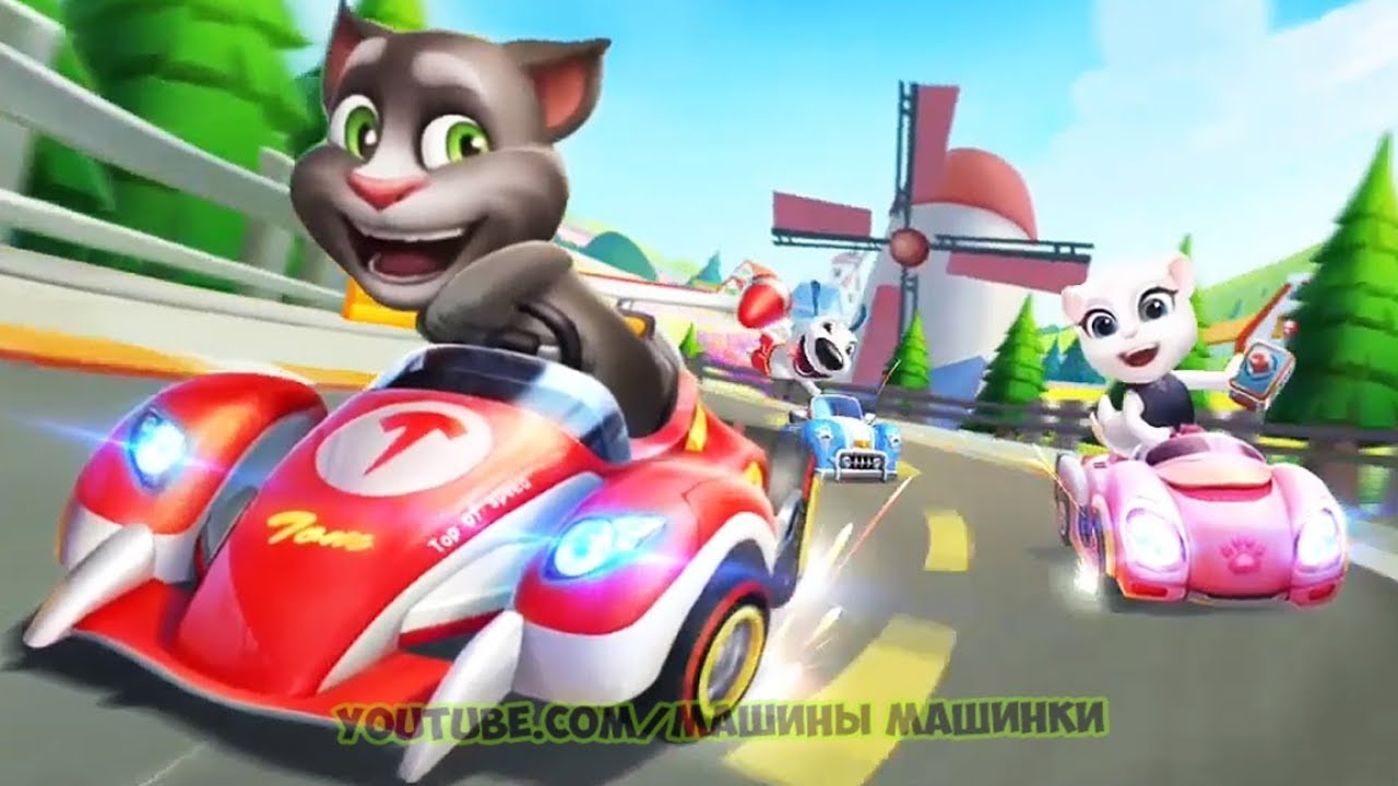 M&oacute;wiący Tym WYŚCIGU #1 NOWA GRA Talking Tom Karting Przyjaci&oacute;łmi Angela Chomik Gry kresk&oacute;wki dla dzi