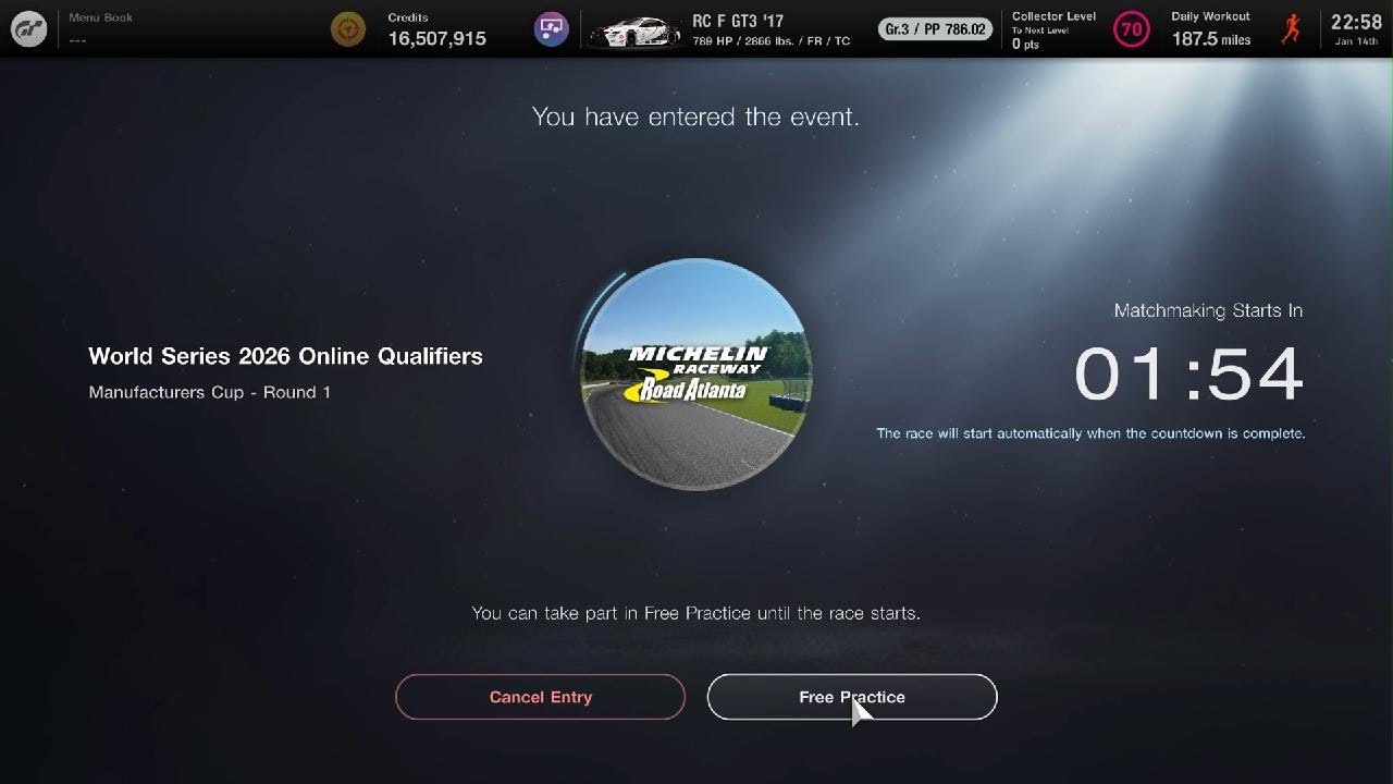 GT7 World Series Race (Podium finish)
