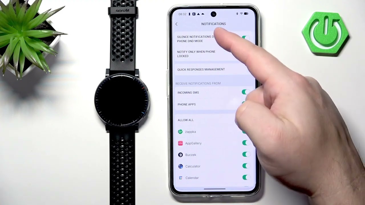 如何在 Android 上为 AMAZFIT Active Max 启用手机通知