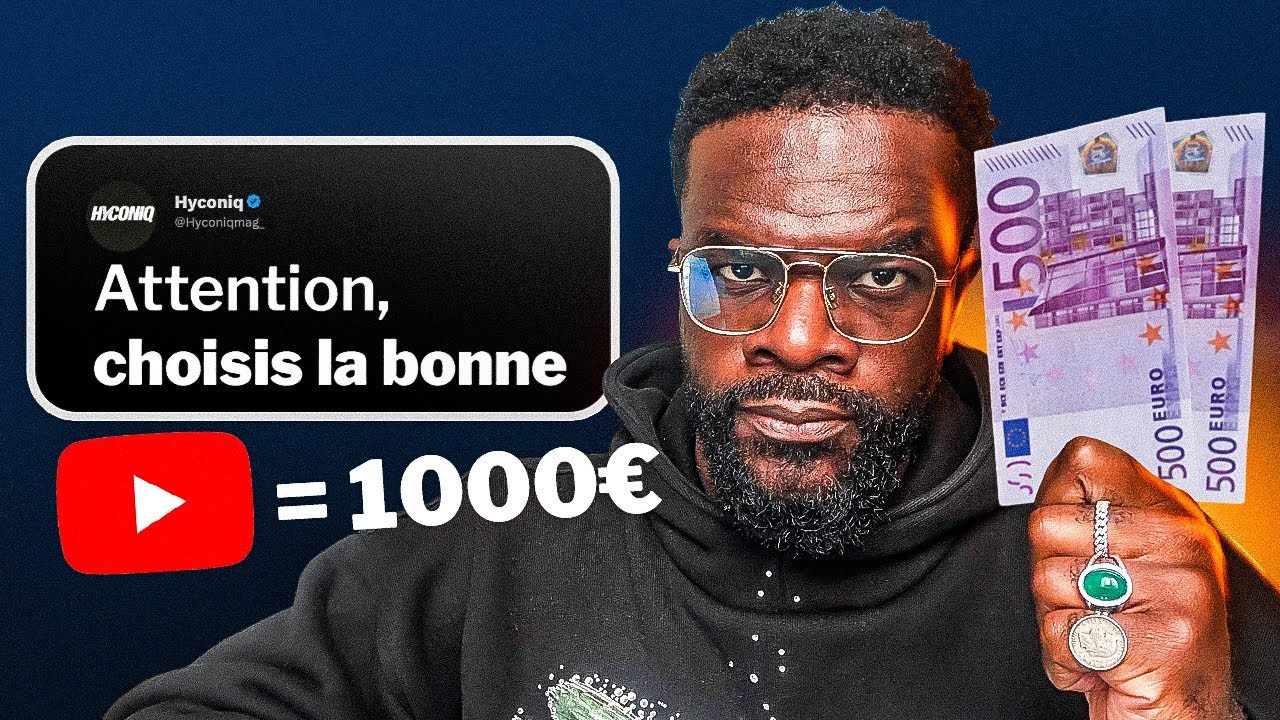 3 fa&ccedil;ons de gagner 1000&euro;/mois sur YouTube 