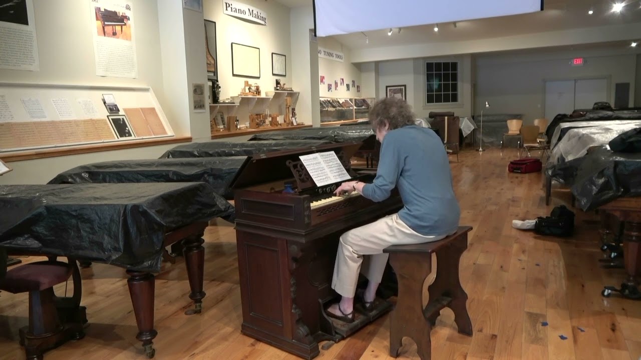 Bach C minor Fugue 1871 pump harmonium Piano Performance Museum Catskills NY p/b Artis Wodehouse